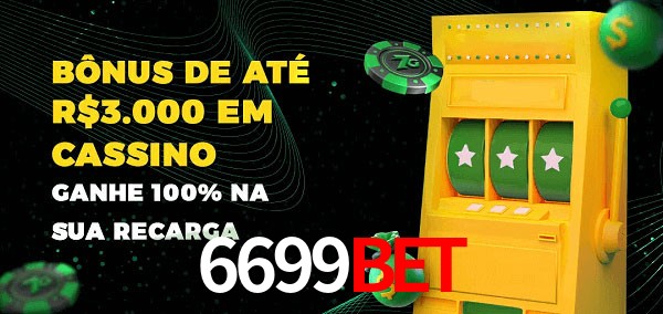 6699Bet melhor bônus de depósito
